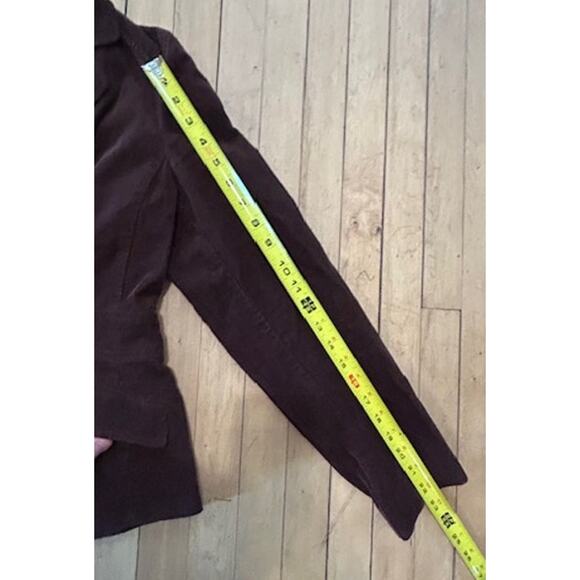 Liz Claiborne Villager Brown Corduroy Womens Cotton Blazer Size 8 - Picture 4 of 11